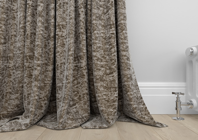 Cyrus Crushed Velvet, Latte - Made to Measure Curtains - Image 6